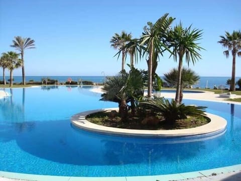 Beach side pool and bar