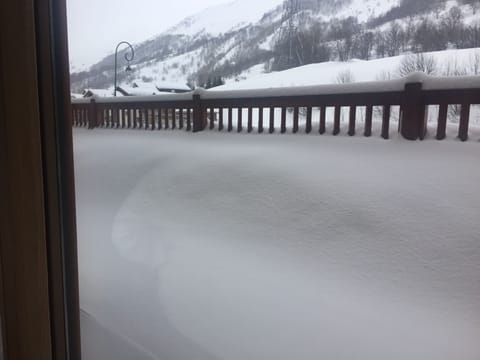 my terrace overflowing with snow 18th Jan 2018