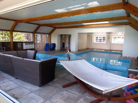 Indoor pool, a heated pool