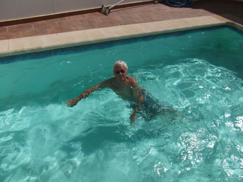 A heated pool