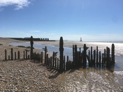 Sun loungers, beach towels