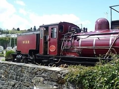 Engine at Ffestiniog Station