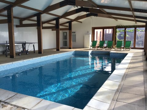 Indoor pool, a heated pool