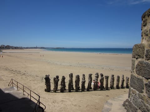 On the beach