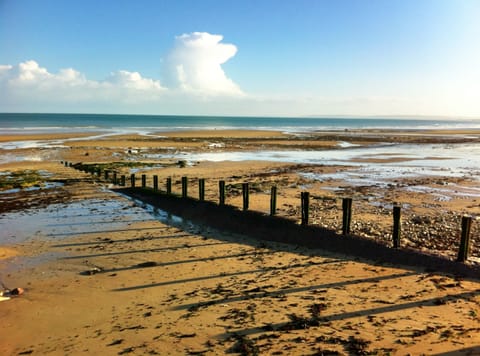 Beach nearby, sun loungers