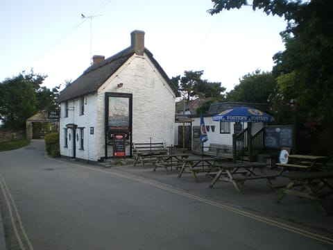 The Old Albion; quaint, traditional village pub. Good food and ales. 2 min walk!