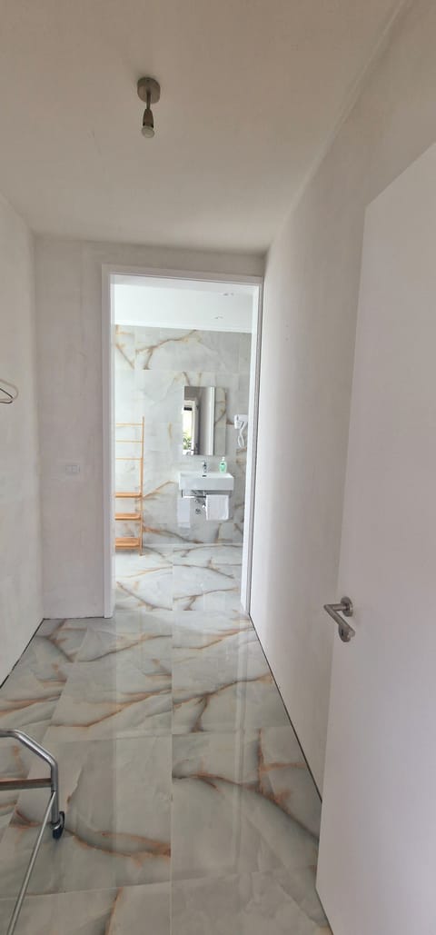 Combined shower/tub, jetted tub, bidet, towels