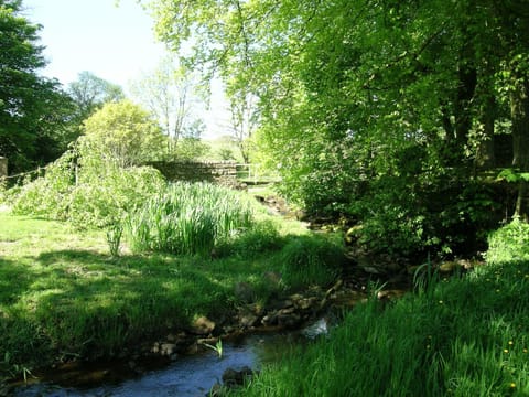 Bradley Burn runs around the edge of the farmyard