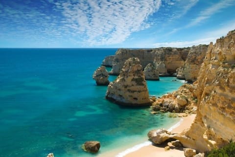 Beach nearby, sun loungers