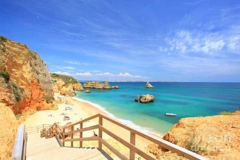 Beach nearby, sun loungers