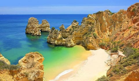 Beach nearby, sun loungers