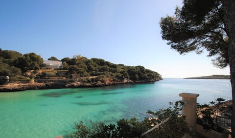 Beach nearby, sun loungers