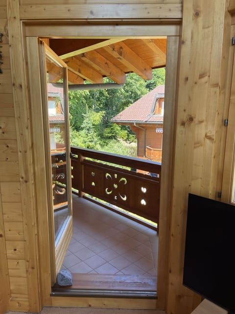 Looking through to side balcony.