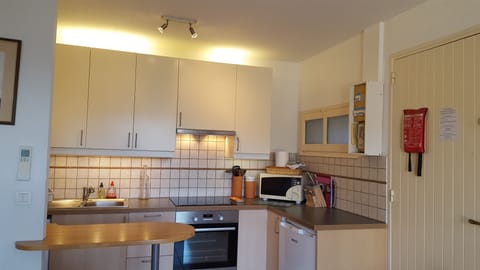 Modern well-lit kitchen equipped with everything you need