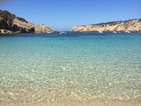 Beach nearby, sun loungers