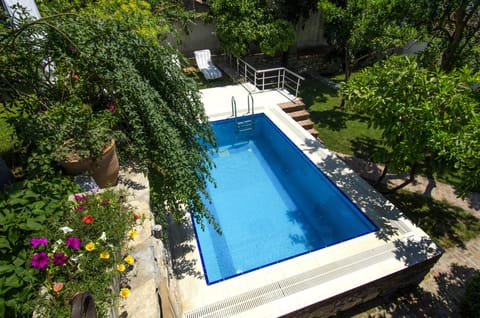 Garden House pool in spring