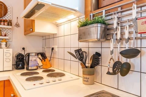 Kitchen including Nespresso machine