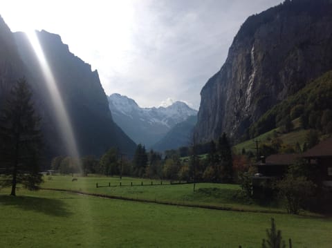 View down the valley in early Autumn (also taken from apartment balcony).
