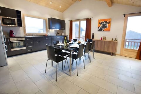 Dining area and kitchen