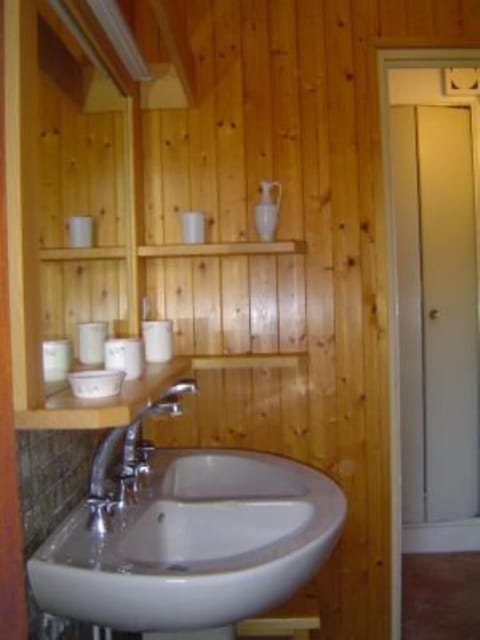 Combined shower/tub, hair dryer, bidet