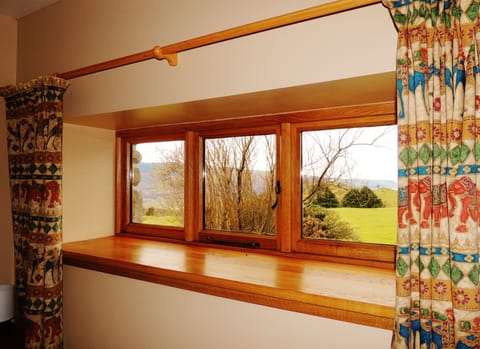 views over the coast line and cardigan bay from your bedroom