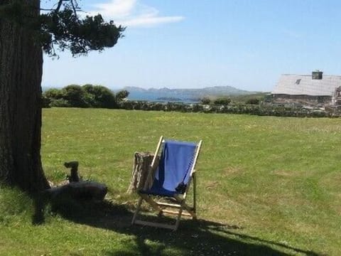 The garden - looking out towards Ramsey Island