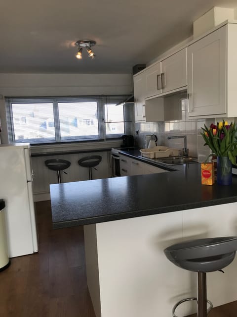 Modern kitchen equipped to cook 