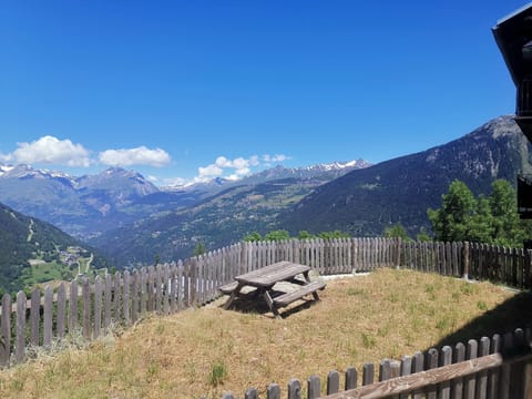 The view from the garden offers expansive views both up and down the valley.