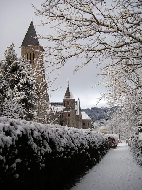 Abbey in winter
