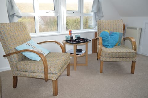 The landing is a nice place to sit and listen to the stream and birdsong