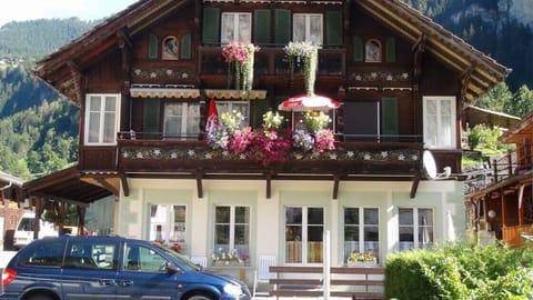 chalet in summer ground floor car park