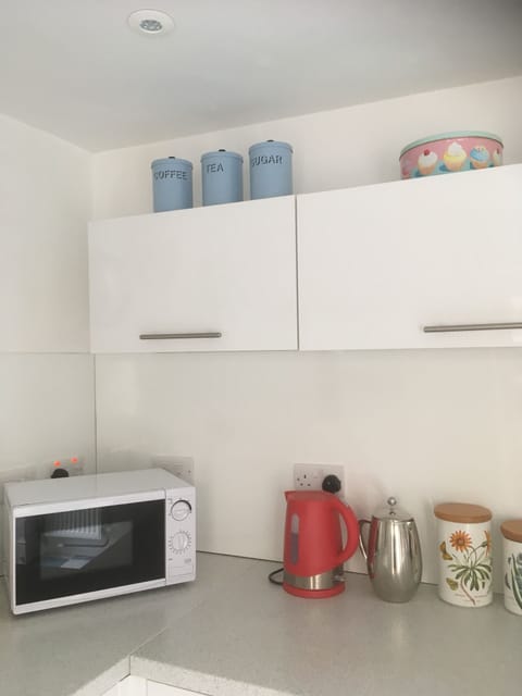 Microwave in kitchen