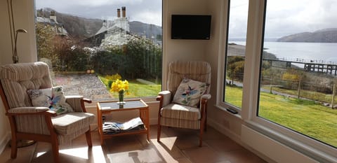 Sunroom looking across to Skye & down the sound of Sleat.