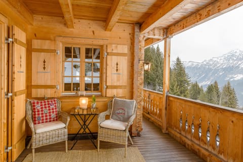 Four bedrooms have direct access through French doors to there own outside area