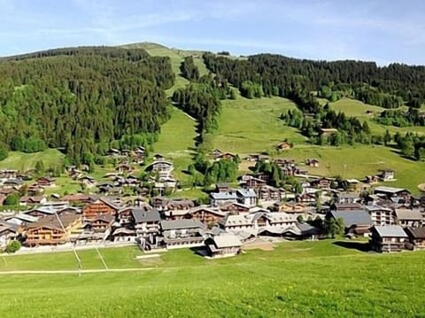 View of Mont Chery/Les Gets village from Studio Marg