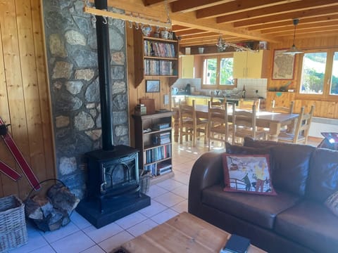 Sitting room through to dining area