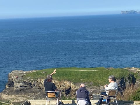 This is where we sit directly outside our building 😀