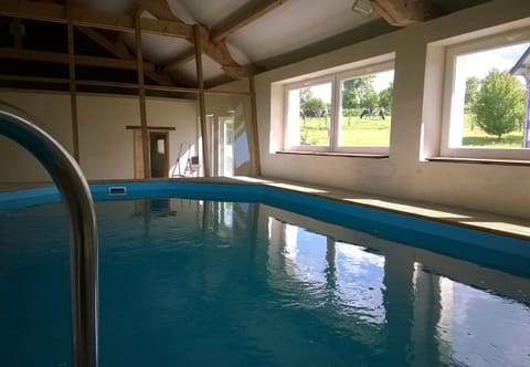 heated, covered swimming-pool