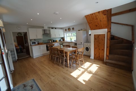 Kitchen & stairs to bedroom / bathroom above kitchen