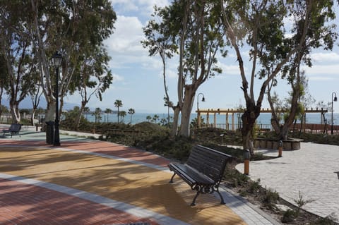 Beautifully landscaped area around El Faro lighthouse with panoramic views
