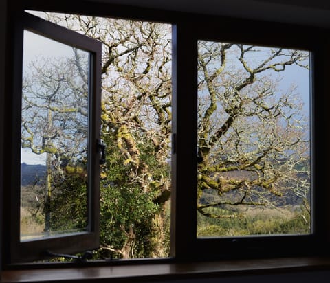A view across the car park to from a front bedroom window