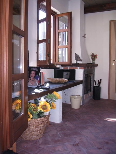 the entrance of the front room from the roof garden
