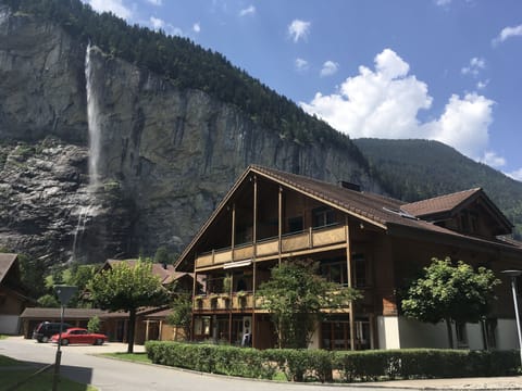 Chalet in Summer. Close to Staubbach Falls and great hiking.