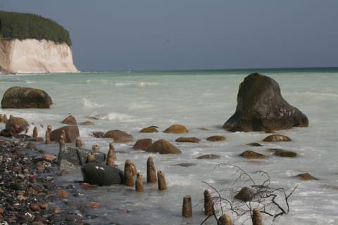 Beach nearby, sun loungers