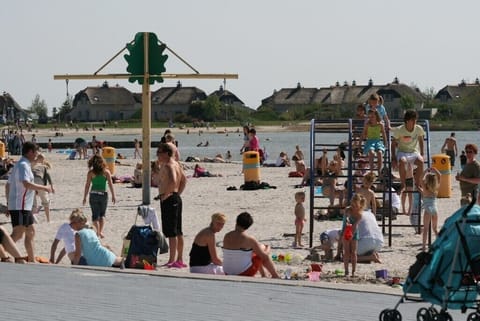 Beach nearby, sun loungers