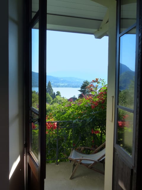 Reading or relaxing on first floor balcony