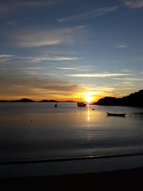 On the beach, sun loungers