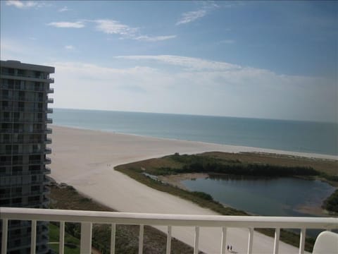 View from balcony overlooking Gulf of Mexico