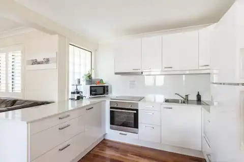 Kitchen with all appliances you'd need