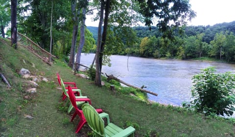 Private riverfront at MoonDance